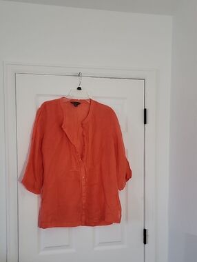 Tommy Bahama Coral Button-Front Tunic